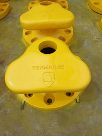 Bollardo marino de cabeza en T para amarre en el muelle con hardware y diseño galvanizados de grado 8.8 para una capacidad y durabilidad máximas proveedor
