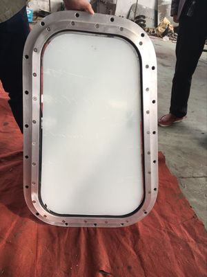 Ventanas marinas rectangulares A60 CCS, ABS,DNV,BV de acero/aluminio/acero inoxidable certificado proveedor
