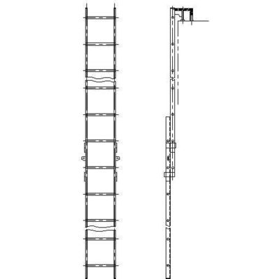 Escalera de tiro y escalera de embarque de barco de baja resistencia al carbono o de acero inoxidable de superficie oxidada anticorrosiva proveedor