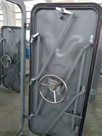 Puertas marinas impermeables para buques de ventana redonda con manija única / manija de rueda