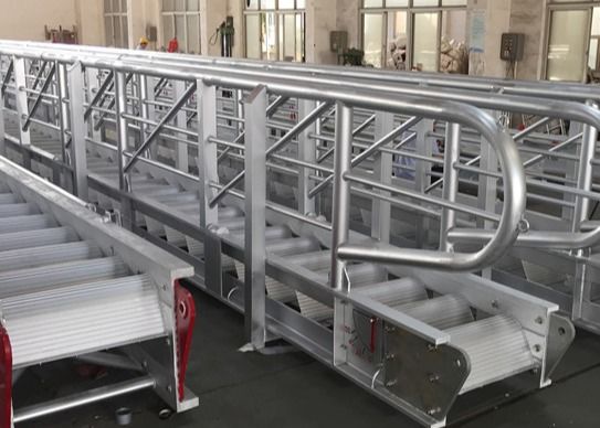 Escalera del barco de la seguridad de Marine Boarding Ladder Strong Bearing del acero de la aleación de aluminio