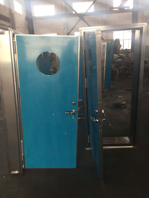 Puerta hueca de aluminio marina personalizable con cerradora de puerta C2 dispositivo de bloqueo ISPS