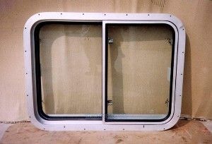 Ventanas marítimas rectangulares con pernos / soldados / ventanas de aleación de aluminio de buques marinos personalizadas